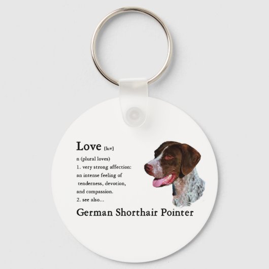 German Shorthaired Pointer Gifts Sleutelhanger (Voorkant)