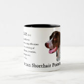 German Shorthaired Pointer Gifts Tweekleurige Koffiemok (Center)
