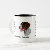 German Shorthaired Pointer Gifts Tweekleurige Koffiemok (Voorkant links)