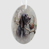 german shorthaired pointer, gsp ornament (voorkant)
