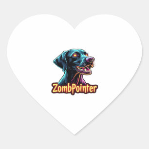German Shorthaired Pointer GSP Zombie Hond Hallowe Hart Sticker