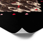 German Shorthaired Pointer Heart Valentine Womens  Poster (Hoek)