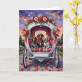 German Shorthaired Pointer Honden Valentijnsdag Kaart (Gele Bloem)