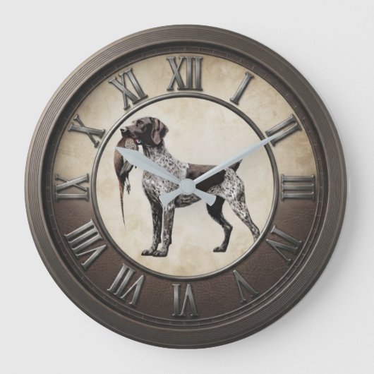 German Shorthaired Pointer Hunting Dog Pheasant Grote Klok (Voorkant)