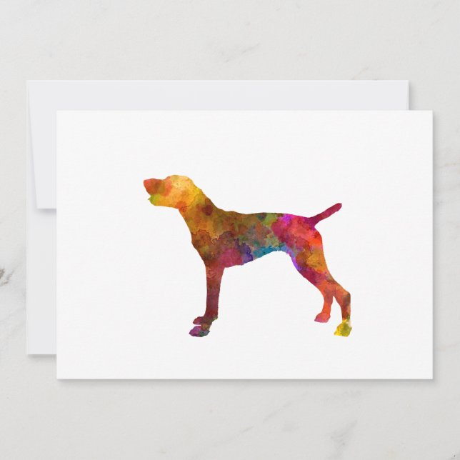 German Shorthaired Pointer in watercolor (Voorkant)