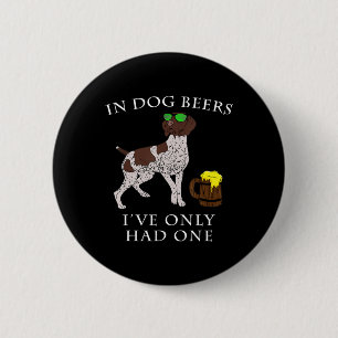 German Shorthaired Pointer Irish St Patrick Day Ronde Button 5,7 Cm