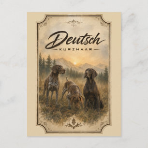 German Shorthaired Pointer - Jachtcollectie Briefkaart
