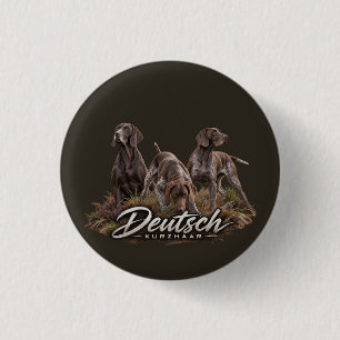 German Shorthaired Pointer - Jachtcollectie Ronde Button 3,2 Cm