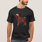 German Shorthaired Pointer Kerstpyjamas Famil T-shirt (Voorkant)