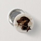 German Shorthaired Pointer,kurzhaar, Tapestry Post Ronde Button 3,2 Cm (Voorkant /achterkant)