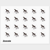 German Shorthaired Pointer,kurzhaar, Tapestry Post Ronde Sticker (Vel)