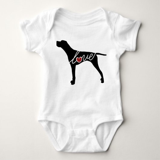 German Shorthaired Pointer Love Romper (Voorkant)