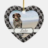German Shorthaired Pointer - Luke - Riley Keramisch Ornament (Achterkant)