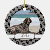 German Shorthaired Pointer - Luke - Riley Keramisch Ornament (Achterkant)