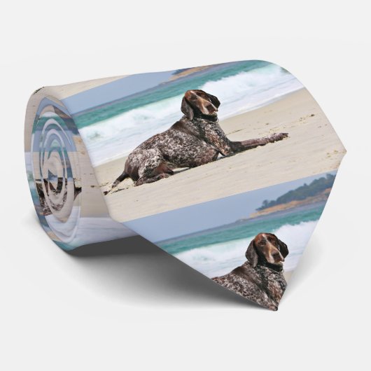 German Shorthaired Pointer - Luke - Riley Stropdas (Opgerold)