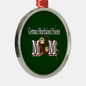 German Shorthaired Pointer Mam Gifts Metalen Ornament (Rechts)