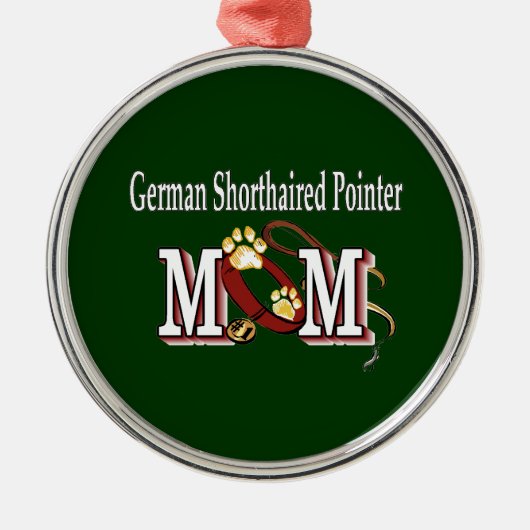 German Shorthaired Pointer Mam Gifts Metalen Ornament (Voorkant)