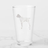 GERMAN SHORTHAIRED POINTER - PINT GLASS 16 OZ GLAS (Achterkant)