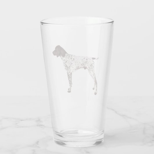 GERMAN SHORTHAIRED POINTER - PINT GLASS 16 OZ GLAS (Achterkant)