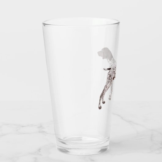 GERMAN SHORTHAIRED POINTER - PINT GLASS 16 OZ GLAS (Rechts)