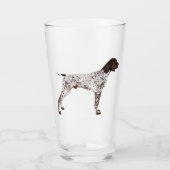 GERMAN SHORTHAIRED POINTER - PINT GLASS 16 OZ GLAS (Voorkant)