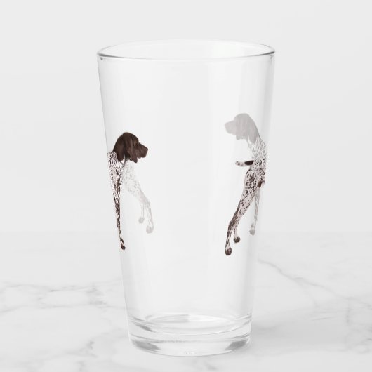 GERMAN SHORTHAIRED POINTER - PINT GLASS 16 OZ GLAS (Links)