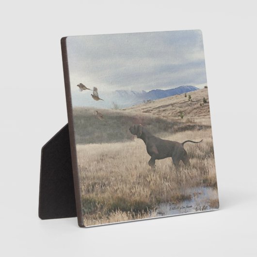 German Shorthaired Pointer Plaque Fotoplaat (Voorkant)