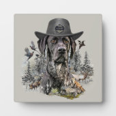 German Shorthaired Pointer Plaque Fotoplaat (Voorkant)