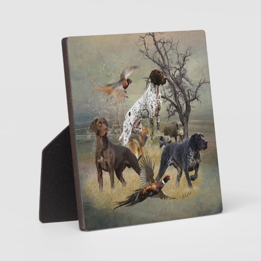 German Shorthaired Pointer Plaque Fotoplaat (Voorkant)