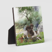 German Shorthaired Pointer Plaque Fotoplaat (Voorkant)
