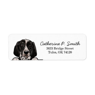 German Shorthaired Pointer Return Address Etiket
