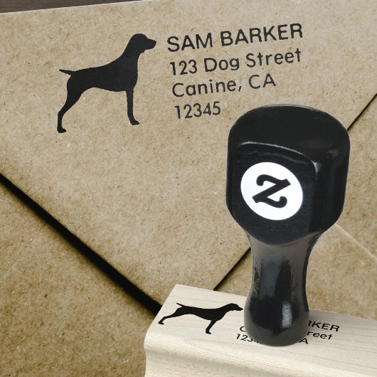 German Shorthaired Pointer Return Address Rubberstempel