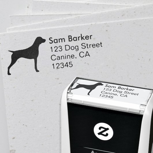 German Shorthaired Pointer Return Address Zelfinktende Stempel