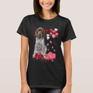 German Shorthaired Pointer Roos Hart Gelukkig Vale T-shirt