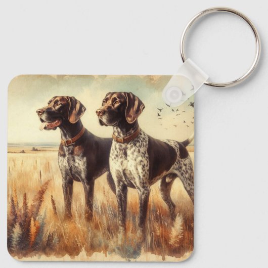 German Shorthaired Pointer Sleutelhanger (Achterkant)