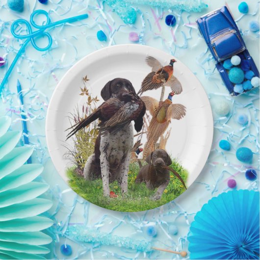 German Shorthaired Pointer    Sticker Papieren Bordje (Feest)
