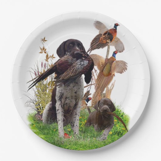 German Shorthaired Pointer    Sticker Papieren Bordje (Voorkant)