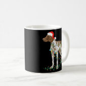 German Shorthaired Pointer Tangled In Christmas Koffiemok (Voorkant rechts)