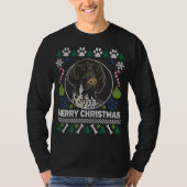German Shorthaired Pointer Ugly kerstSweater T-shirt (Voorkant)
