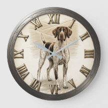 German Shorthaired Pointer Vintage Field Scene