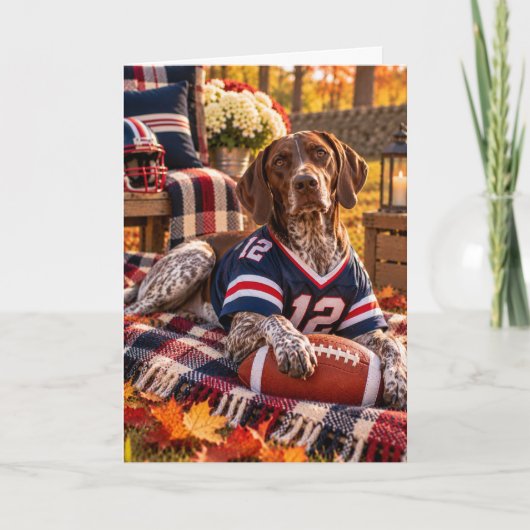 German Shorthaired Pointer Voetbalkaart Kaart (Voorkant)