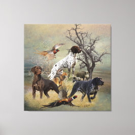 German Shorthaired Pointers (GSP)       Canvas Afdruk
