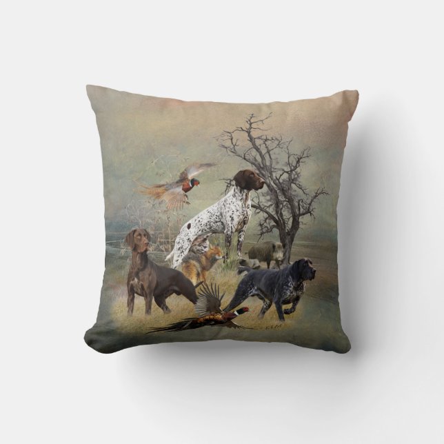 German Shorthaired Pointers (GSP)     Kussen (Voorkant)