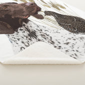 German Shorthaired Pointers (GSP) Postkaart Koffie Sherpa Deken (3/4)