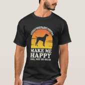 German Shorthaired Pointers Make Me Happy T-shirt (Voorkant)