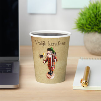 German "Smoker Man" Incense Burner Paper Cups Papieren Bekers