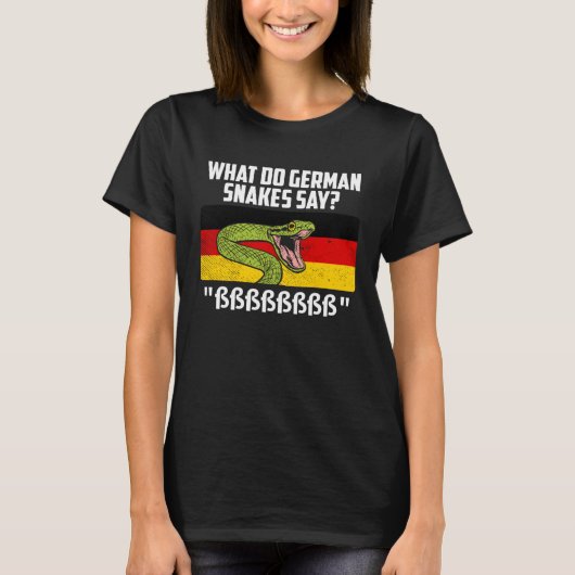 German snakes German snake saying snake owner T-shirt (Voorkant)