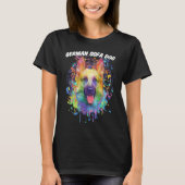 German Sofa Dog  German Shepherd Humor Shepard T-shirt (Voorkant)