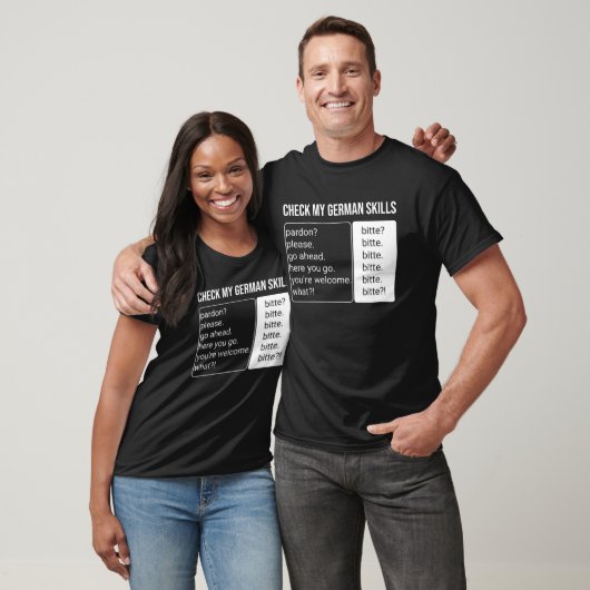 German Speaker Language Translator Fact Bitte  Ger T-shirt (Unisex)