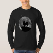 German Spitz Dog Moon T-shirt (Voorkant)
